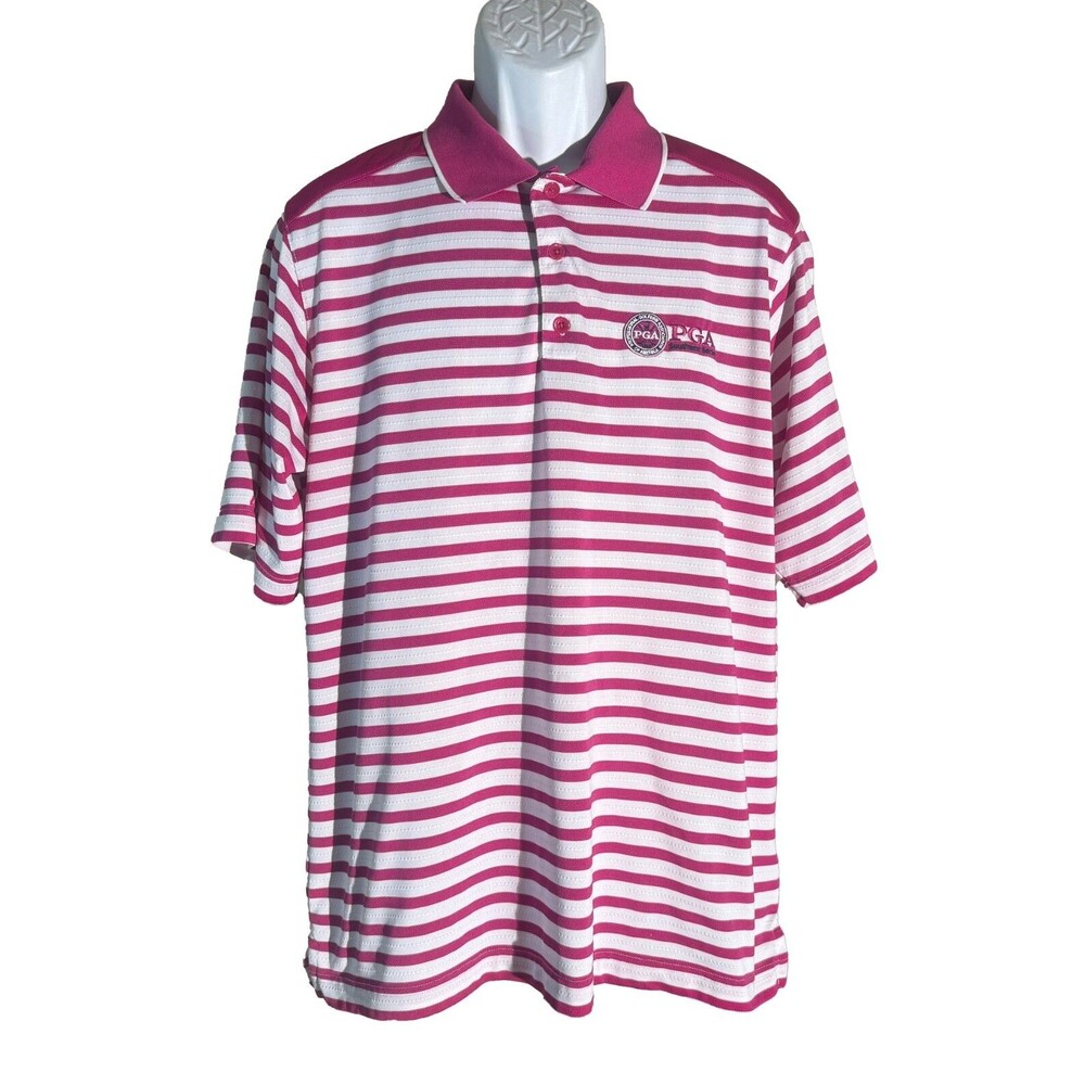 ANTIGUA PGA SOUTHWEST SECTION‎ JUNIOR TOUR CHAMPIONSHIP Striped Golf Polo Shirt